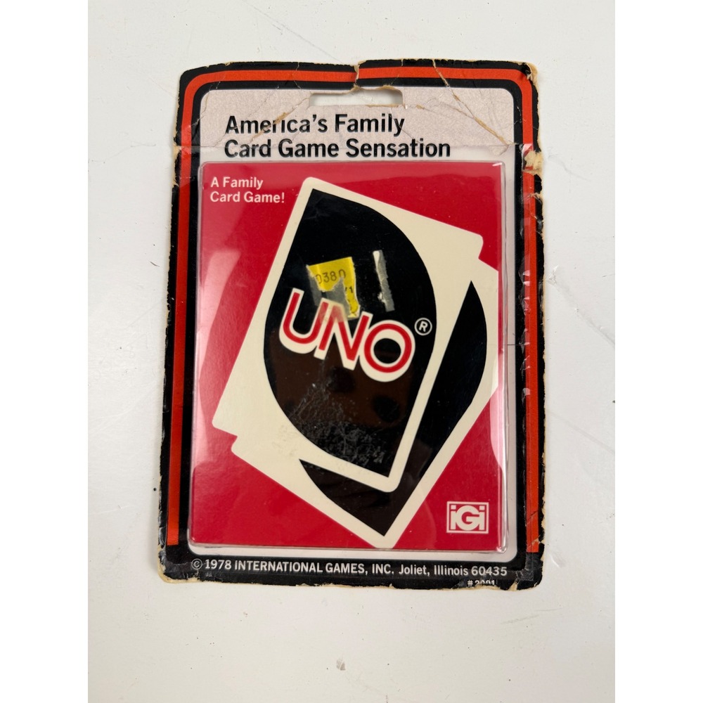 Vintage 1978 UNO Card Game International Games Inc Sealed New Old Stock